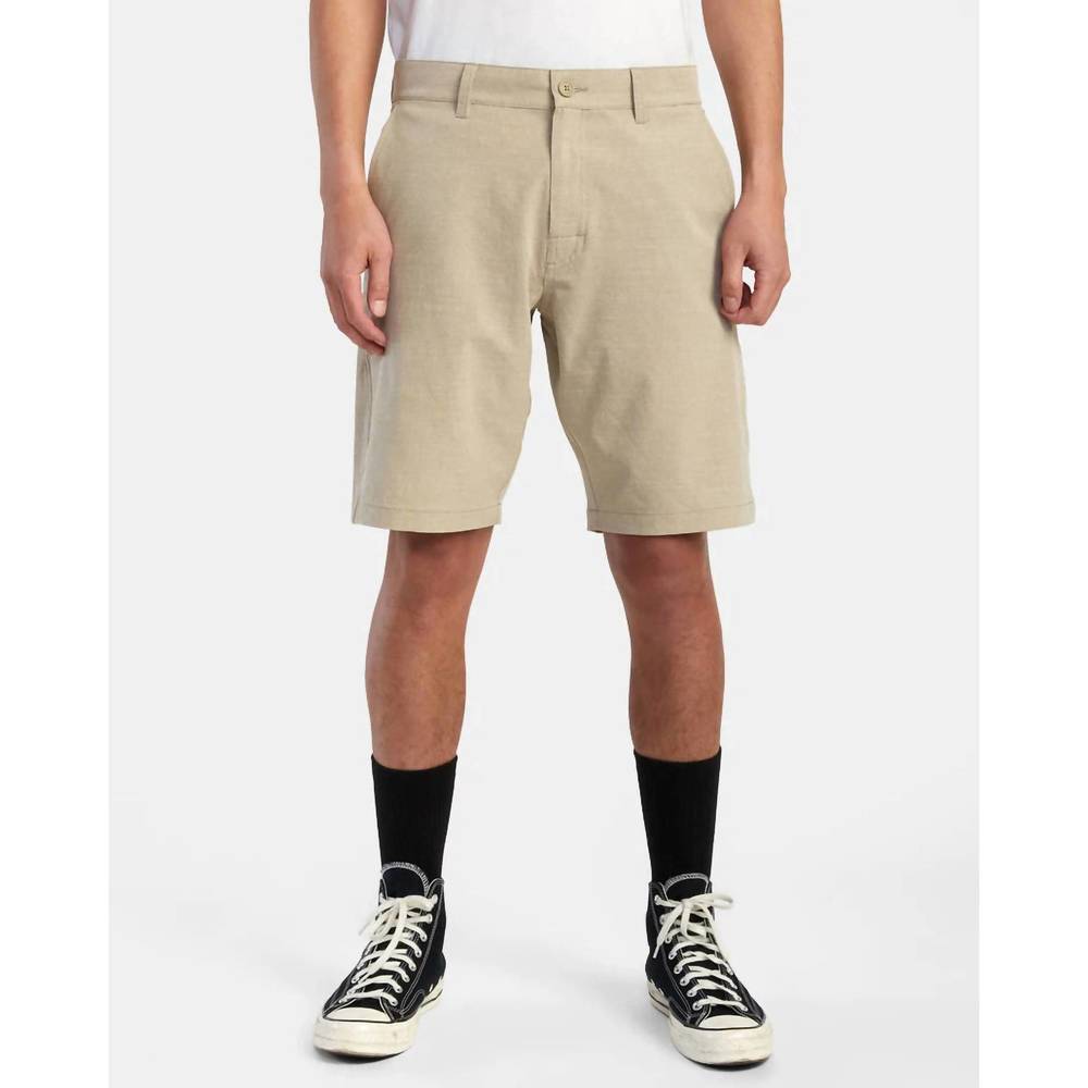 NEW RVCA balance hybrid 20 shorts in khaki